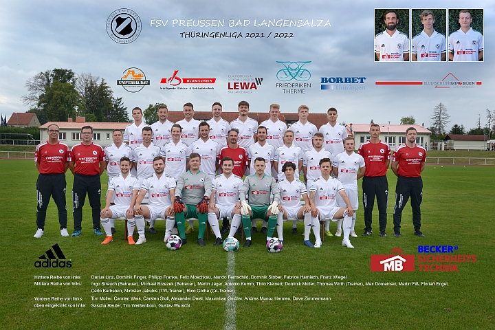 1.Mannschaft Thüringenliga 2021/2022