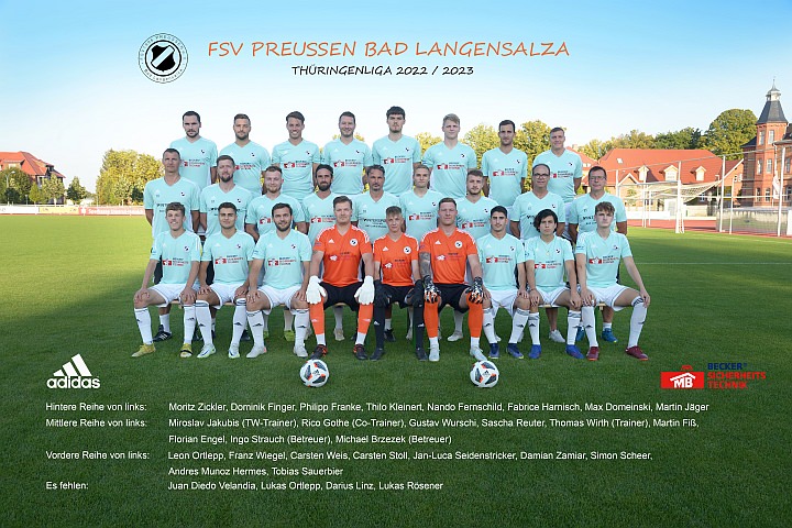 1.Mannschaft Thüringenliga 2022/2023